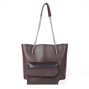 3 in 1 Alpha Tote Bag For Women- Maroon