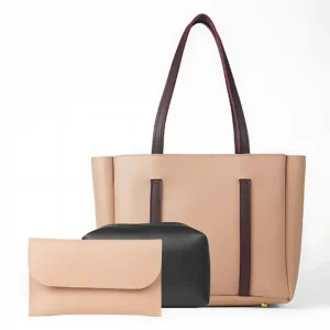 3 in 1 Auna Tote Bag For Women-Pink