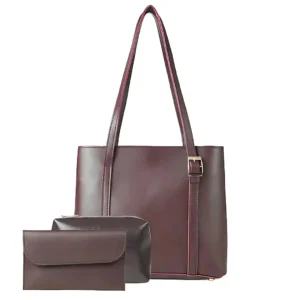 3 in 1 Envy Tote Bag For Women-Maroon