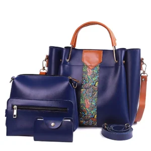 4 in 1 Piece Handbags For women-Blue